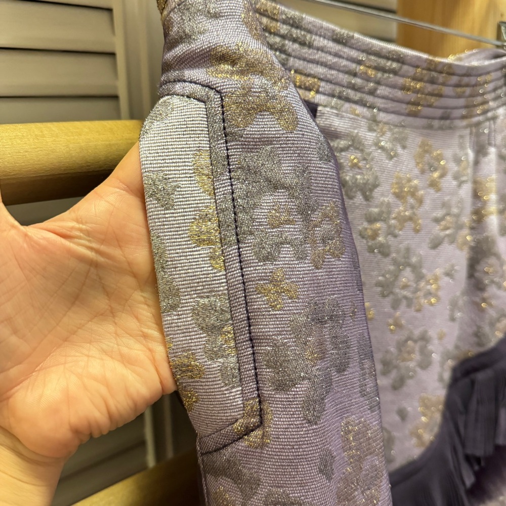 LUELLA | Purple Ruffle Mini Skirt Size UK 12 US 8 - Picture 3 of 6